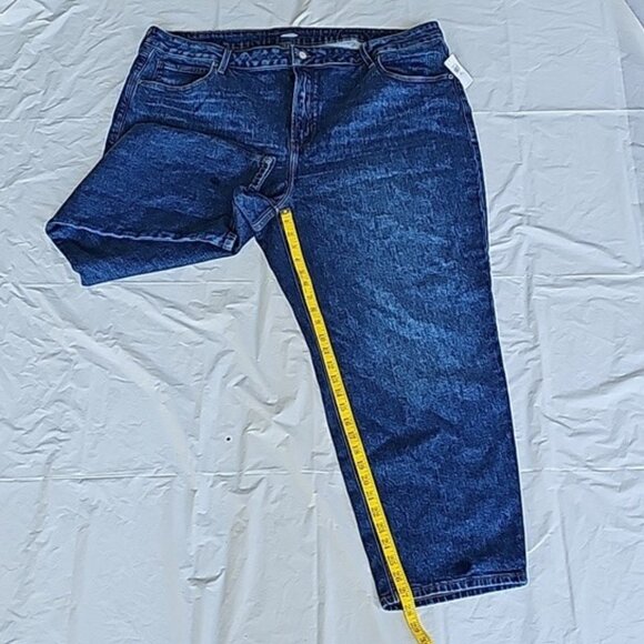 Old Navy Extra High-Waisted Secret-Slim Pockets Sky-Hi Straight 24 Plus Sz Jeans - Picture 11 of 14
